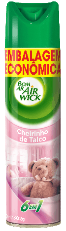 Bom Ar Cheirinho de Talco Embalagem econômica 360ml