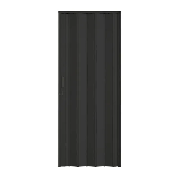 Porta Sanfonada com Trinco PVC 60x210cm Preto BCF