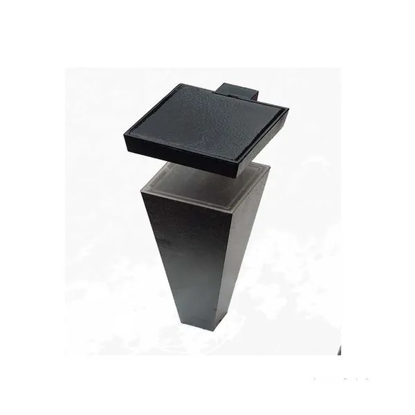 Poste balizador 70x3" luz direcionável preto Luz Nova
