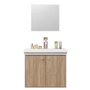 Conjunto Gabinete Para Banheiro Com Lavatório E Espelheira Aster Branco Berlin Cerocha