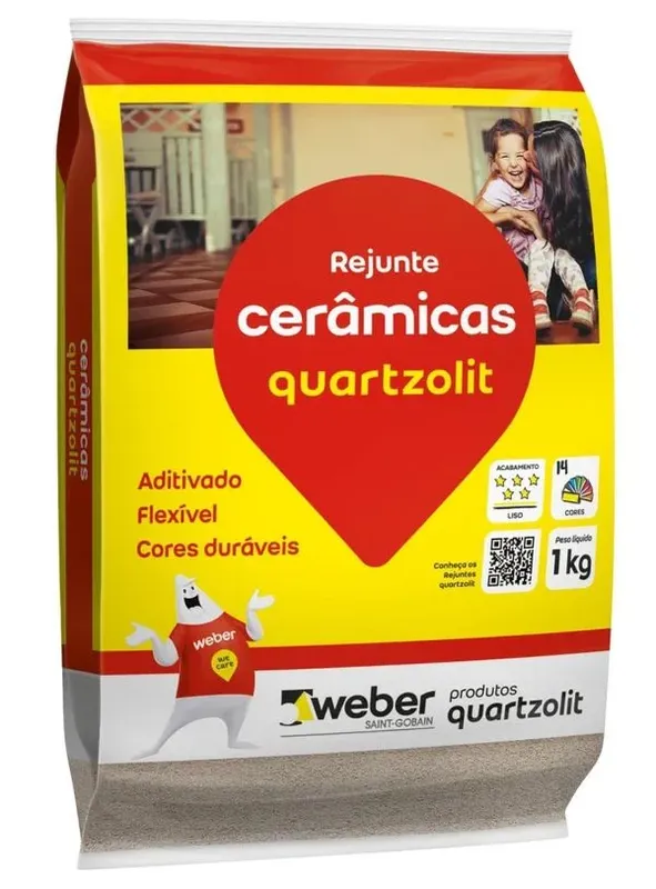 Rejunte Quartzolit Flexível Corda 1Kg