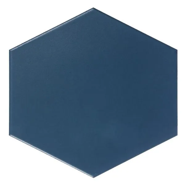 Revestimento Para Piscina Azul Acetinado Hexagonal 22,3 cm Grés Bold Atlas