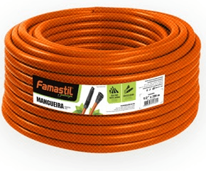 Mangueira de jardim trançada 200m laranja Famastil