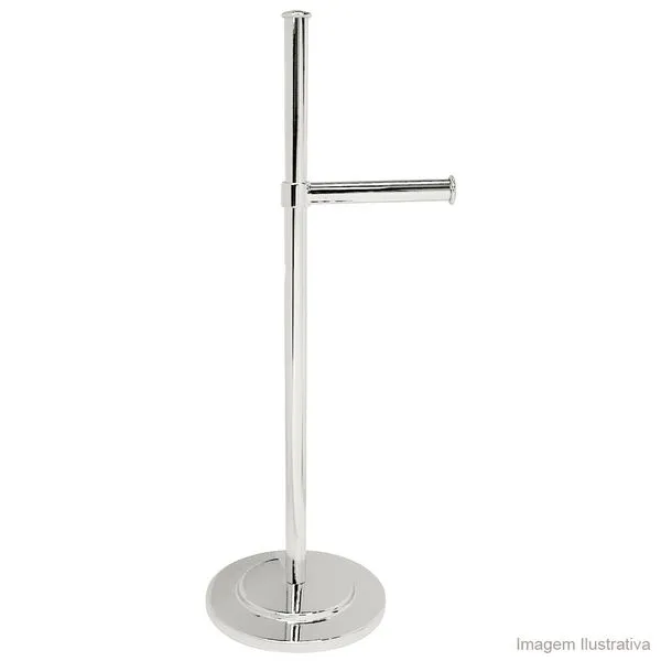 Porta papel higiênico cromado Clean Small Luzarte