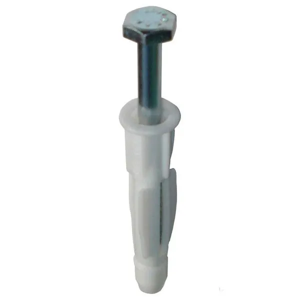 Parafuso sextavado 1/4"x70mm com bucha para fixação em bloco oco e tijolo maciço POC/54 Fixtil