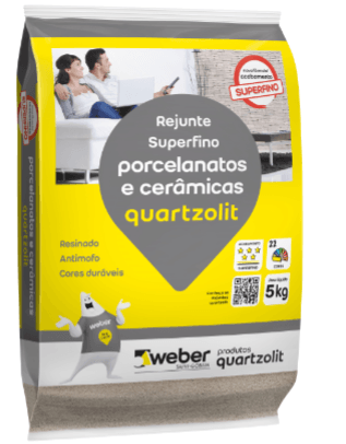 Rejunte Quartzolit Superfino para Porcelanatos e Cerâmicas 5Kg Hortelã