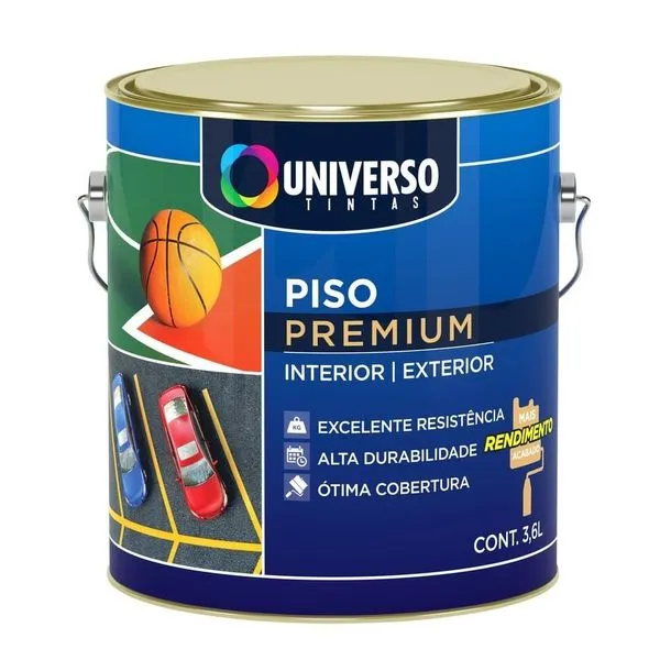 Tinta para Piso Branco Fosco 3,6l Universo Tintas