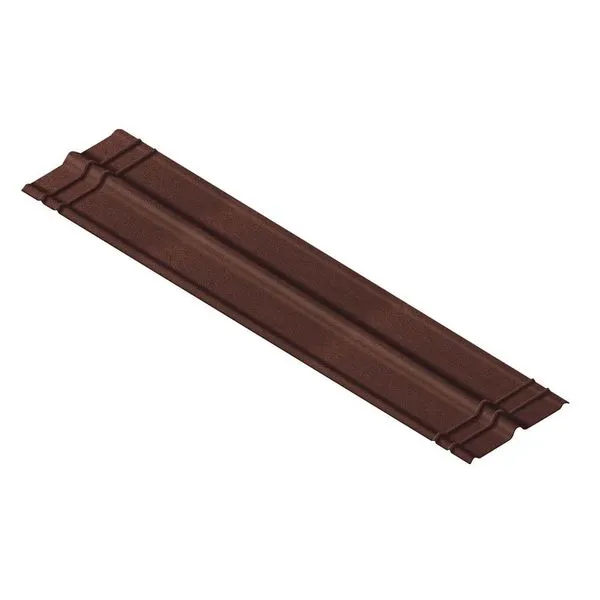 Telha cumeeira de fibra vegetal 200x45cm 3mm marrom Onduline