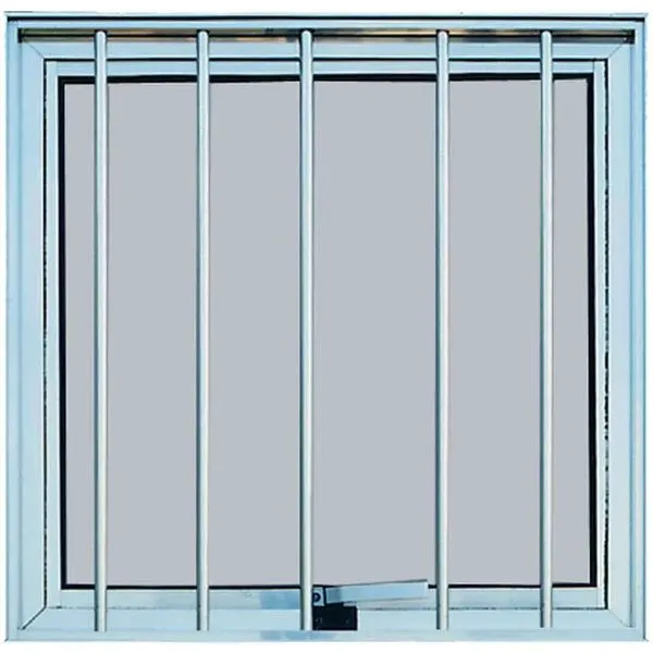 Janela Maxim-ar de Alumínio MGM Magnum L25 60x60cm com Grade Brilhante Janela maxim-ar 1 seção Magnum L25 60X60x7cm grade brilhante Atlântica