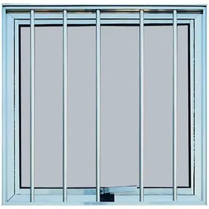 Janela Maxim-ar de Alumínio MGM Magnum L25 60x60cm com Grade Brilhante Janela maxim-ar 1 seção Magnum L25 60X60x7cm grade brilhante Atlântica