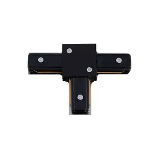 Conector em T para trilho eletrificado preto Quality