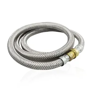 Ligacao flexivel alumunio 100 cm 1/2" npt ponta x ponta