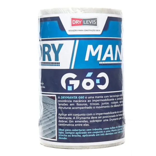 Manta Estruturante Poliéster Drymanta 16cm 5m Drylevis Manta Est Poliester Drymanta 16cm 5m Lajes e Telhados