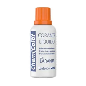 Corante Líquido Laranja 50Ml Chemicolor