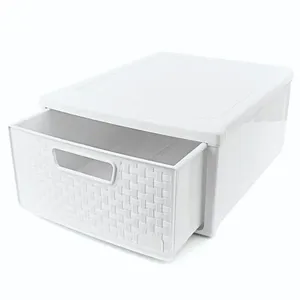 Gaveteiro Modular Rattan Branco Nitron