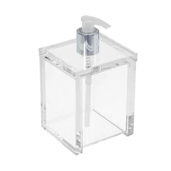 Porta sabonete líquido quadrado cristal Formacril