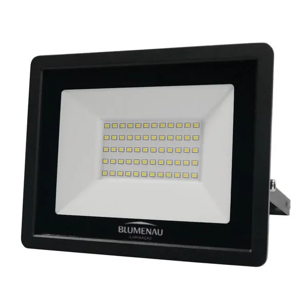 Refletor Tech Led IP65 Alumínioínio 50W 6.500K Bivolt Blumenau Iluminação