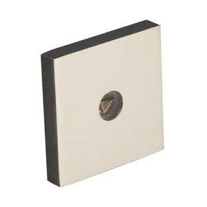 Trava de segurança quadrada simples Milano cromo acetinado Pado Trava Zm Sm Roseta Quadrad 1500 Cr Padoa 1Pc