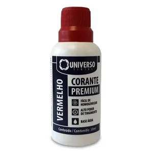 Corante Líquido Vermelho 50ml Universo Tintas