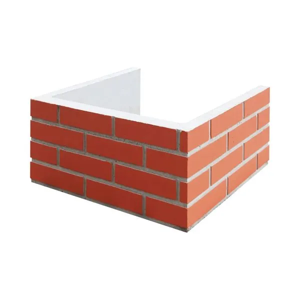 Prolongador Coifa Concreto Atacadão Lazer 55x55x25cm Tijolinho Ceramica