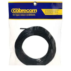 Cabo Flexível 6,0mm² 750V Preto 15m | Cobrecom Antichamas NBR NM-247-3