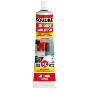 Silicone Acético Multiuso 50G Incolor Soudal