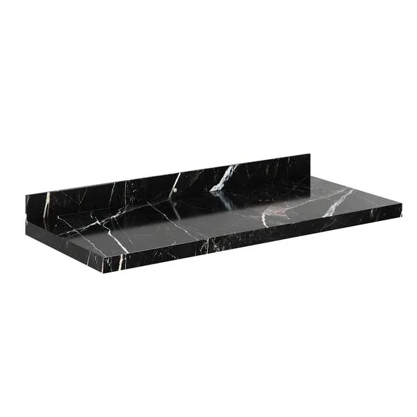 Prateleira Porcelanato Veneza 100Cm Preta Darabas