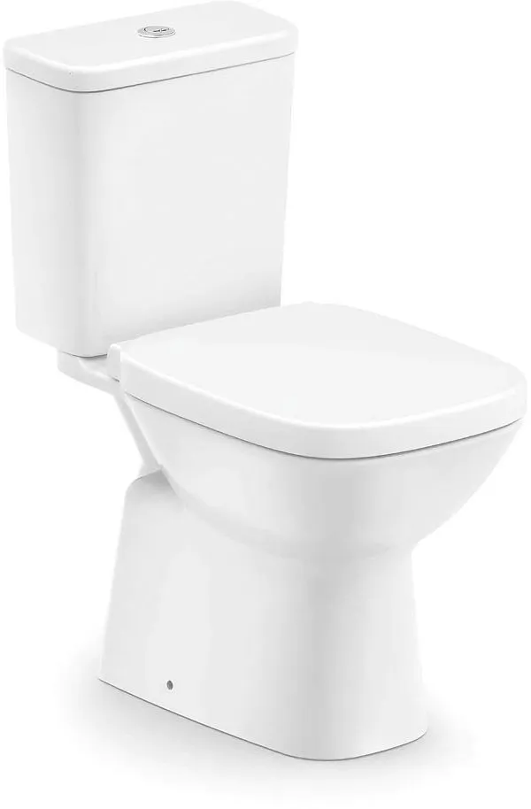 Vaso Sanitário com Caixa Acoplada Roca Debba Classic com Acessórios de Instalação Acionamento Duplo Branco 3/6 Litros