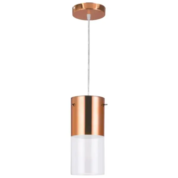Pendente First 1/2 Cobre 01 Luz E27 10X23Cm Bronzearte Llumm
