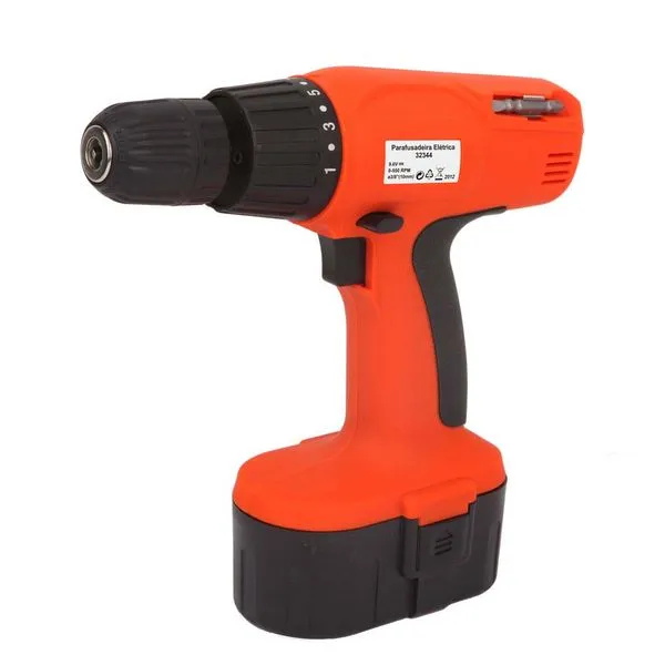Furadeira parafusadeira à bateria bivolt 9,6v Prosteel