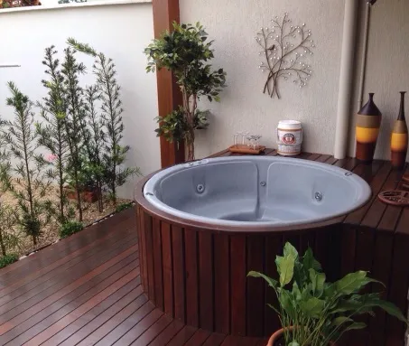 Eco SPA Premium Linha Relex 09.0612-P 172,0x172,0cm Cinza Ouro Fino