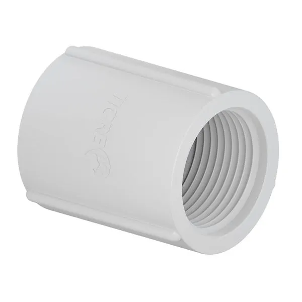 Luva Com Rosca 1 1/4' Branco Tigre