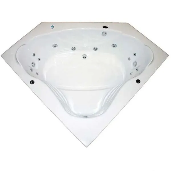 Banheira com Hidromassagem Ouro Fino Kanthocril II Premium 155x45cm Branca