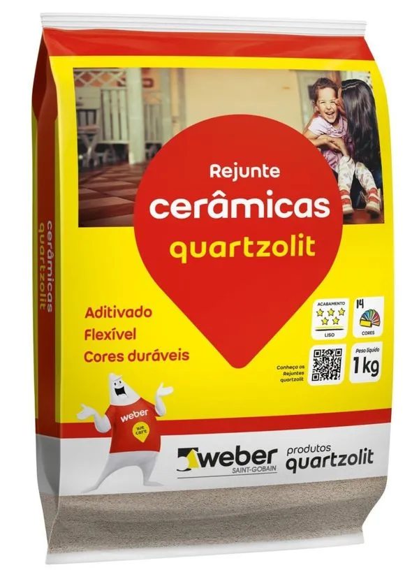 Rejunte Quartzolit Flexível Cinza Outono 1Kg