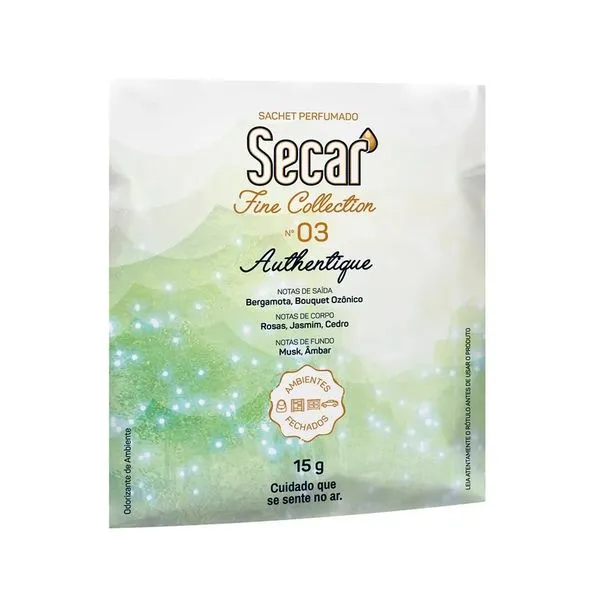 Sachet perfumado 15g Secar Fine Collection Authertique Secar