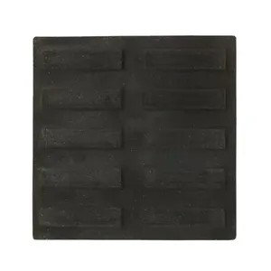 Piso Ladrilho Hidráulico Rampa Filete Preto 20X20cm Caixa com 0,40 m² Borda Reta Cimartex