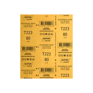 Lixa D’agua T223 Grao 080 22,5x27,5cm Norton Lixa d'água 22,5x27,5cm gramatura preta 080 Norton