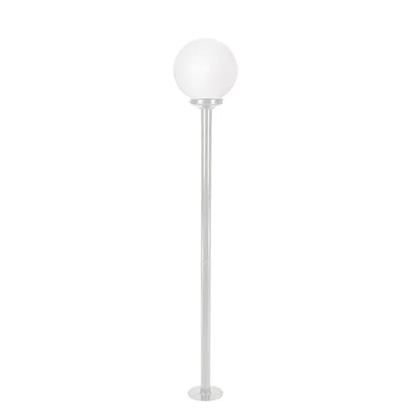 Poste de Jardim de Chão 1,46m com Globo Boca 15 E27 Branco Blumenau