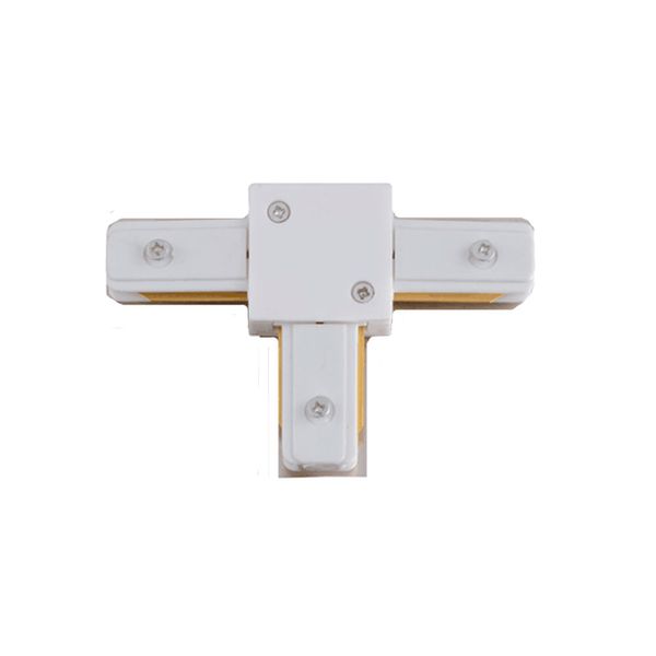 Conector em T para trilho eletrificado branco Quality