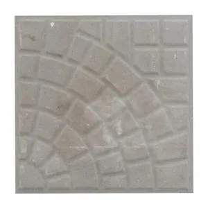 Piso Ladrilho Hidráulico Firenze Cinza 30,7X30,7cm Caixa com 0,47 m² Borda Reta Cimartex