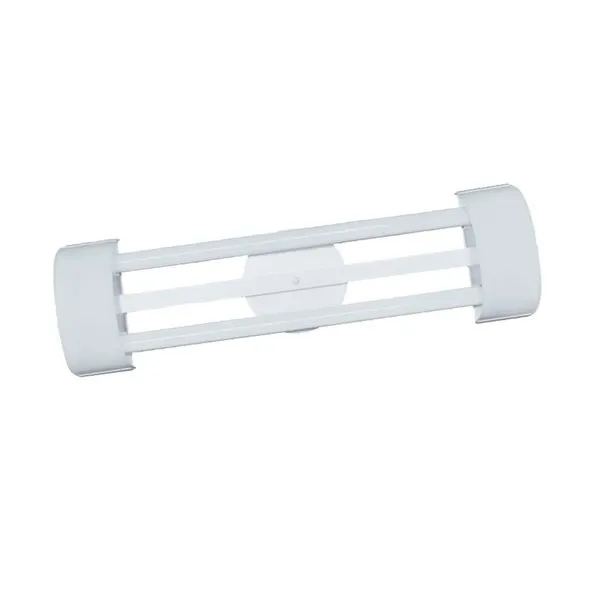 Luminária tubular Tualux Barcelona 6X65cm para 2 lâmpadas T8 LED acrílico branco