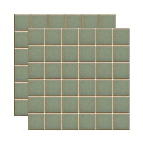 Pastilha de porcelana Point System JD4600 verde 30,3x30,3cm Jatobá