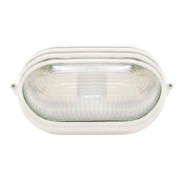 Tartaruga oval meia Cana branca para 1 lâmpada Home Line