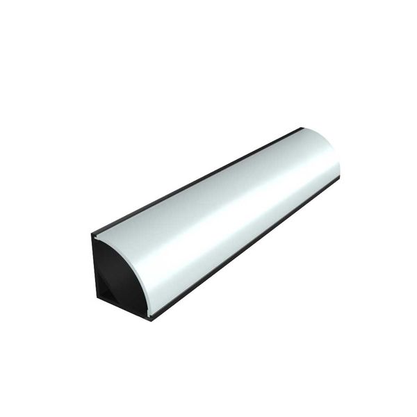 Perfil De Sobrepor Alumínio 1 Metro 15,5X15,5Mm Preto Llumm Bronzearte