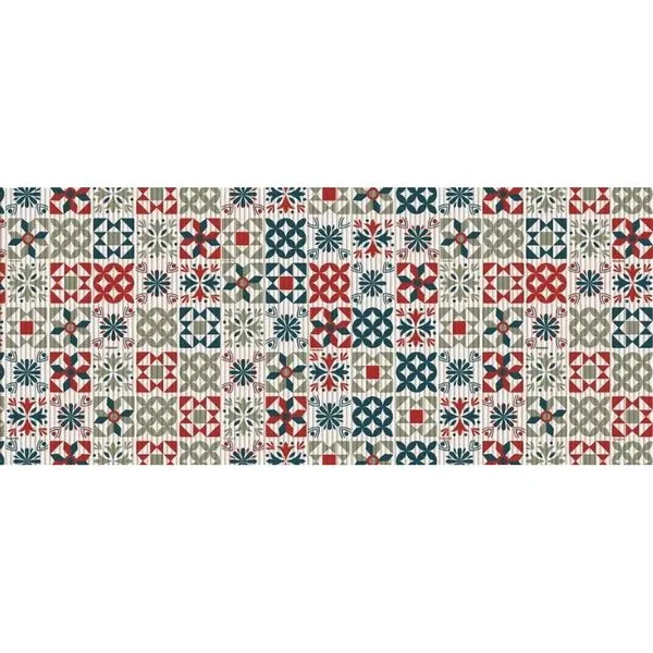 Passadeira Tropical Azulejos 20 43Cmx1M Kapazi