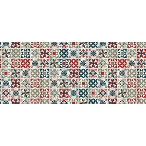 Passadeira Tropical Azulejos 20 43Cmx1M Kapazi