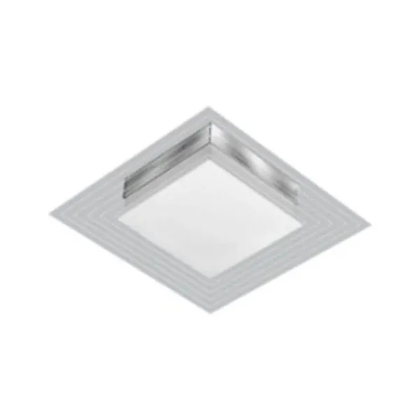 Luminária de embutir LED Tualux 25cm 9W bivolt 6500K branca Lisboa