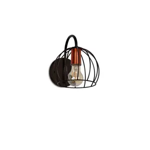 Arandela E27 preto e cobre Spyder Spot Line