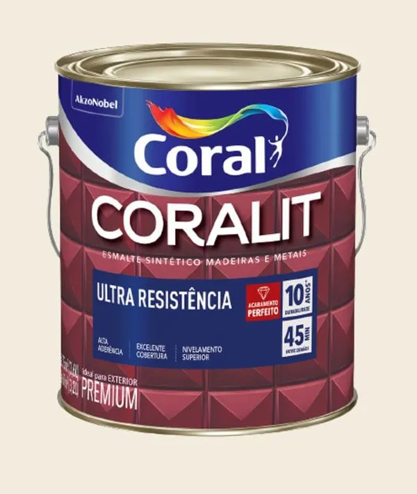 Esmalte Premium Sintético Acetinado Coralit 3,6L Coral Esmalte Premium Sintético Acetinado Coralit Branco 3,6L Coral