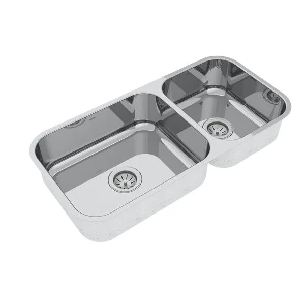 Cuba Dupla CD50/34 Alto Brilho Em Aço Inox 304 86x40x20/17cm Mekal